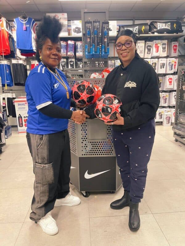 Chioma Ajunwa Foundation with Lily Legende Sports Academy head coach